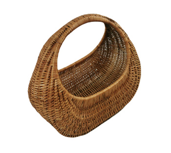 Einkaufskorb aus Weide Braun 40x23x34 cm "Schnecke"