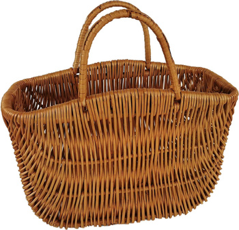 Einkaufskorb aus Weide Braun natur 42x20x42 cm