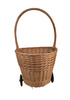 Einkaufswagen aus Weide Klein 44x32x90 cm Transportkorb mit Rollen
