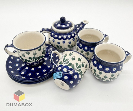 Handgefertigte Bunzlauer Keramik Tasse, Becher 300 ml