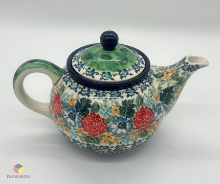 Handgemachte Teekanne Kanne handbemalt Bunzlauer Keramik