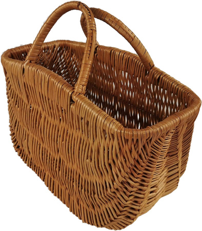 Einkaufskorb aus Weide Braun natur 42x20x42 cm