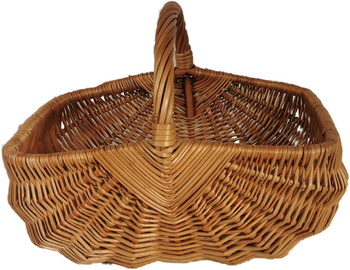 Einkaufskorb aus Weide Braun 43x31x36 cm "Windmühle"