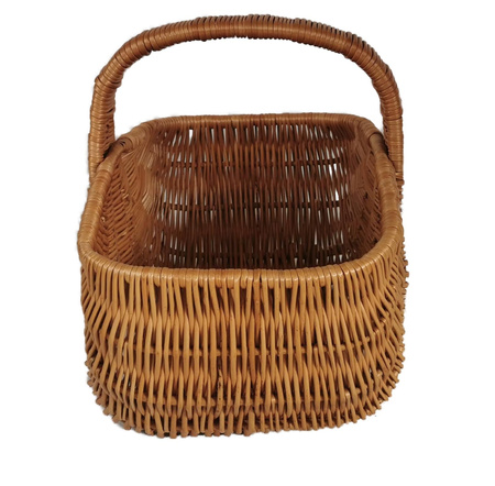 Einkaufskorb aus Weide Braun 50x32x37 cm