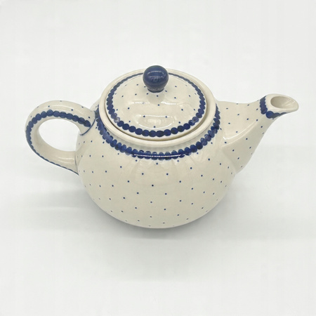 Teekanne Bunzlauer Keramik Teekanne mit Sieb Handgemalt Handgemacht 16 cm