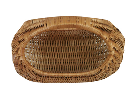 Einkaufskorb aus Weide Braun 40x23x34 cm "Schnecke"