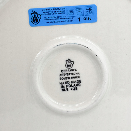 Kuchenteller Handgefertigter Bunzlauer Keramik Teller 23,5 cm