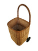 Einkaufswagen aus Weide Gross 46x40x92 cm Transportkorb mit Rollen