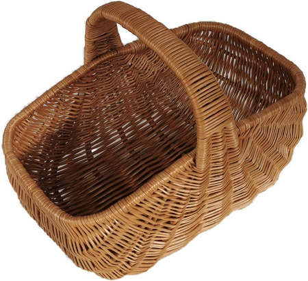 Einkaufskorb aus Weide Braun 50x32x37 cm