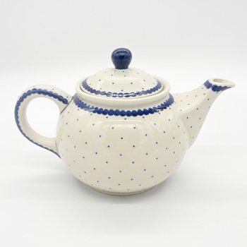 Teekanne Bunzlauer Keramik Teekanne mit Sieb Handgemalt Handgemacht 16 cm