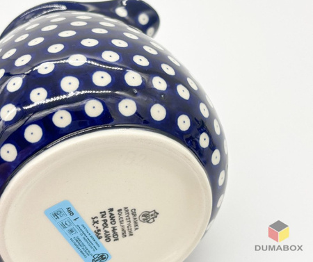 Bunzlauer Keramik Krug 2l Traditionelles Muster, Handbemalt