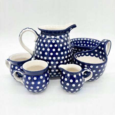 Teekanne Bunzlauer Keramik Teekanne mit Sieb Handgemalt Handgemacht 16 cm