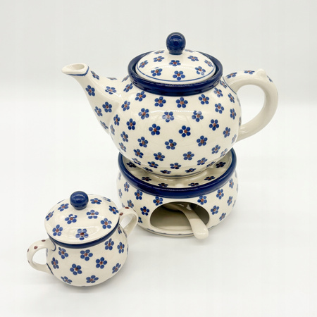 Teekanne Bunzlauer Keramik Teekanne Handbemalt Handgemacht 0,9l