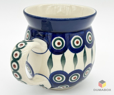 Handgefertigte Bunzlauer Keramik Tasse, Becher 450 ml