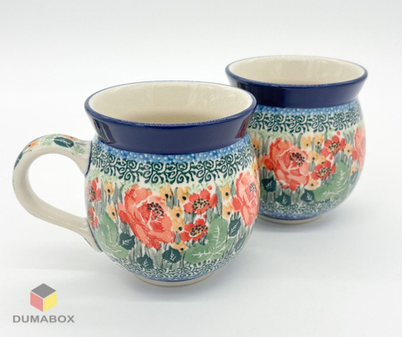 Handgefertigte Bunzlauer Keramik Tasse, Becher 300 ml