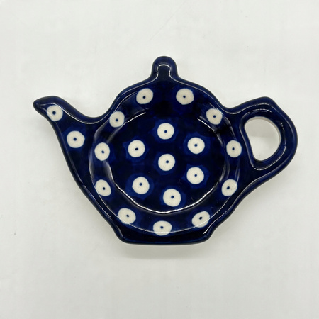 Teebeutel Untertasse Bunzlauer Keramik Weihnachtsbaumkugel Schneemann Handbemalt