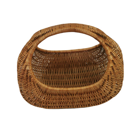 Einkaufskorb aus Weide Braun 40x23x34 cm "Schnecke"