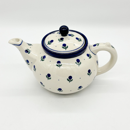 Teekanne Bunzlauer Keramik Teekanne mit Sieb Handgemalt Handgemacht