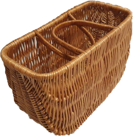 Einkaustasche aus Weide Braun 40x20x37 cm Picknikkorb Weidenkorb Geflochten