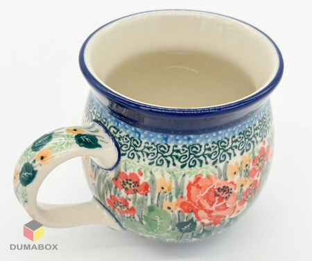 Handgefertigte Bunzlauer Keramik Tasse, Becher 300 ml