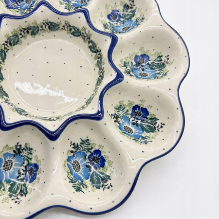 Teller Eier-Teller Osterteller aus Bunzlauer Keramik handbemalt Ø 28 cm