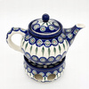 Teekanne Set Kanne und Teelichthalter Stövchen Bunzlauer Keramik 250 ml
