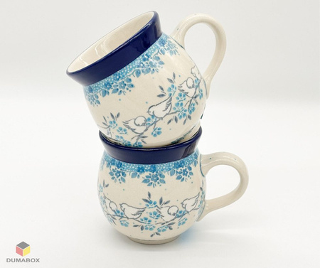 Handgefertigte Bunzlauer Keramik Tasse, Becher 300 ml