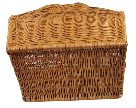 Kaminholzkorb aus Weide Braun 60x38x53 cm