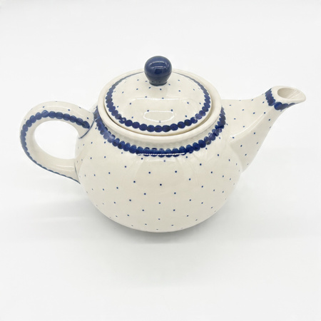 Teekanne Bunzlauer Keramik Teekanne mit Sieb Handgemalt Handgemacht 16 cm