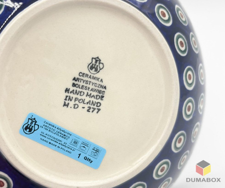 Bunzlauer Keramik Salatschüssel: Traditionelles Dekor, Handbemalt 28cm