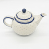 Teekanne Bunzlauer Keramik Teekanne mit Sieb Handgemalt Handgemacht 16 cm