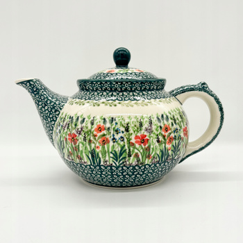 Teekanne Handgemachte Teekanne Kanne handbemalt Bunzlauer Keramik