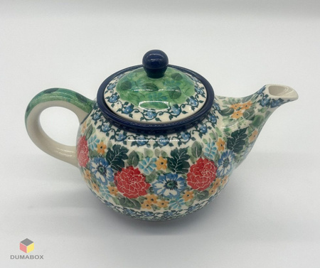 Handgemachte Teekanne Kanne handbemalt Bunzlauer Keramik