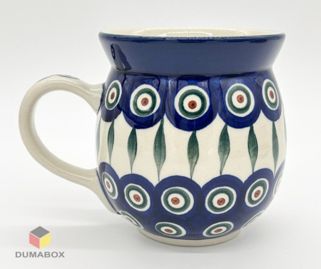 Handgefertigte Bunzlauer Keramik Tasse, Becher 450 ml