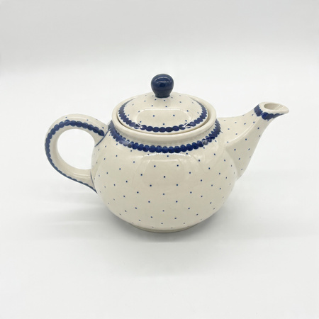 Teekanne Bunzlauer Keramik Teekanne mit Sieb Handgemalt Handgemacht 16 cm