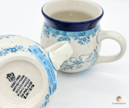 Handgefertigte Bunzlauer Keramik Tasse, Becher 300 ml