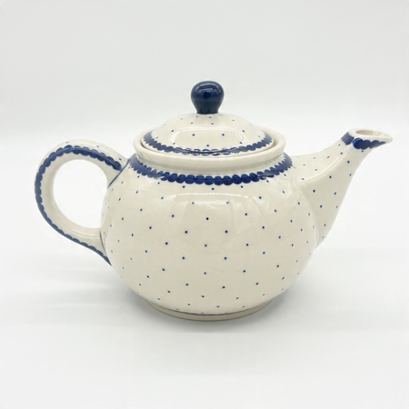 Teekanne Bunzlauer Keramik Teekanne mit Sieb Handgemalt Handgemacht 16 cm