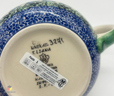 Handgemachte Teekanne Kanne handbemalt Bunzlauer Keramik