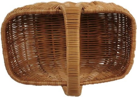 Einkaufskorb aus Weide Braun 50x32x37 cm