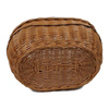 Einkaufskorb/Autokorb aus Weide Braun Oval 42x28x43 cm