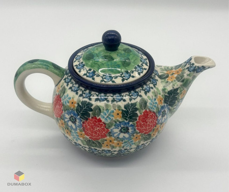 Handgemachte Teekanne Kanne handbemalt Bunzlauer Keramik