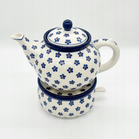 Teekanne Bunzlauer Keramik Teekanne Handbemalt Handgemacht 0,9l