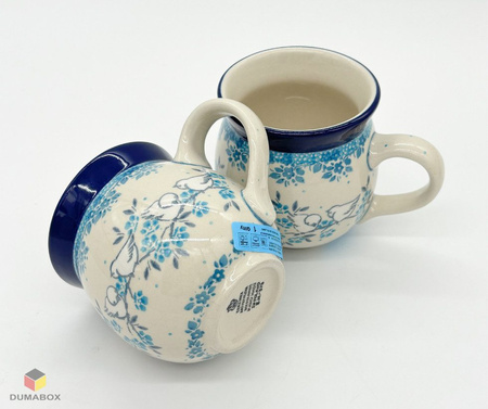 Handgefertigte Bunzlauer Keramik Tasse, Becher 300 ml