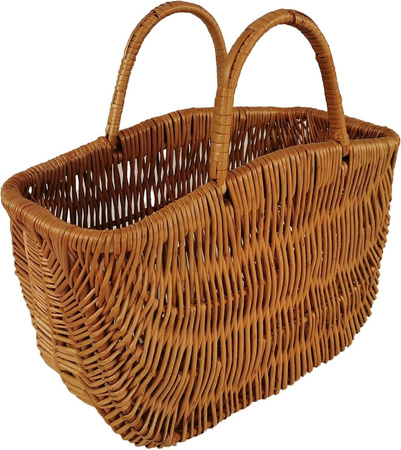 Einkaufskorb aus Weide Braun natur 42x20x42 cm