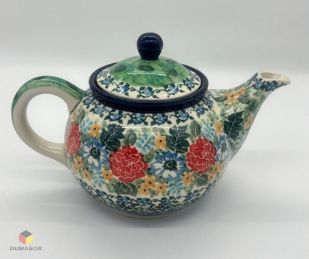 Handgemachte Teekanne Kanne handbemalt Bunzlauer Keramik