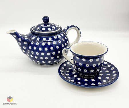 Bunzlauer Keramik Teekanne Handbemalt Handgemacht 0,9l