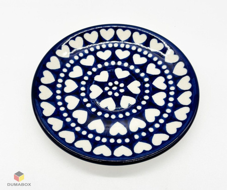 Handgefertigte Tasse mit Untertasse Bunzlauer Keramik