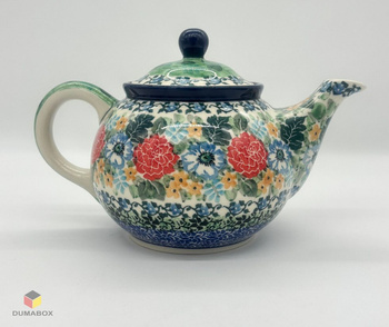 Handgemachte Teekanne Kanne handbemalt Bunzlauer Keramik