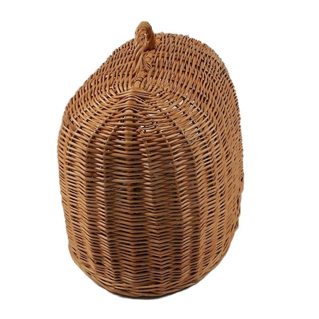 Transportkorb aus Weide mit Kissen 45x35x45 cm Käfig für Katze Hund