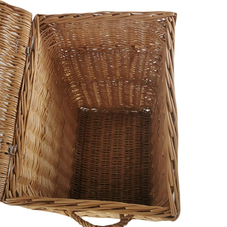 Rechteckiger Wiedekorb 40x30x50 cm Truhe Wäschekorb